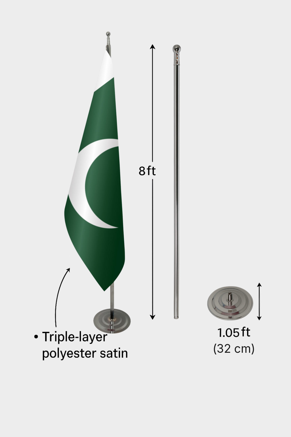 Pakistan Makam Bayrağı — Tören Sunumu