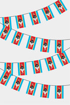 Swaziland Rectangular Flag Bunting - 50 Meters Premium String Flags for Party Decoration | Professional Quality Raschel Fabric