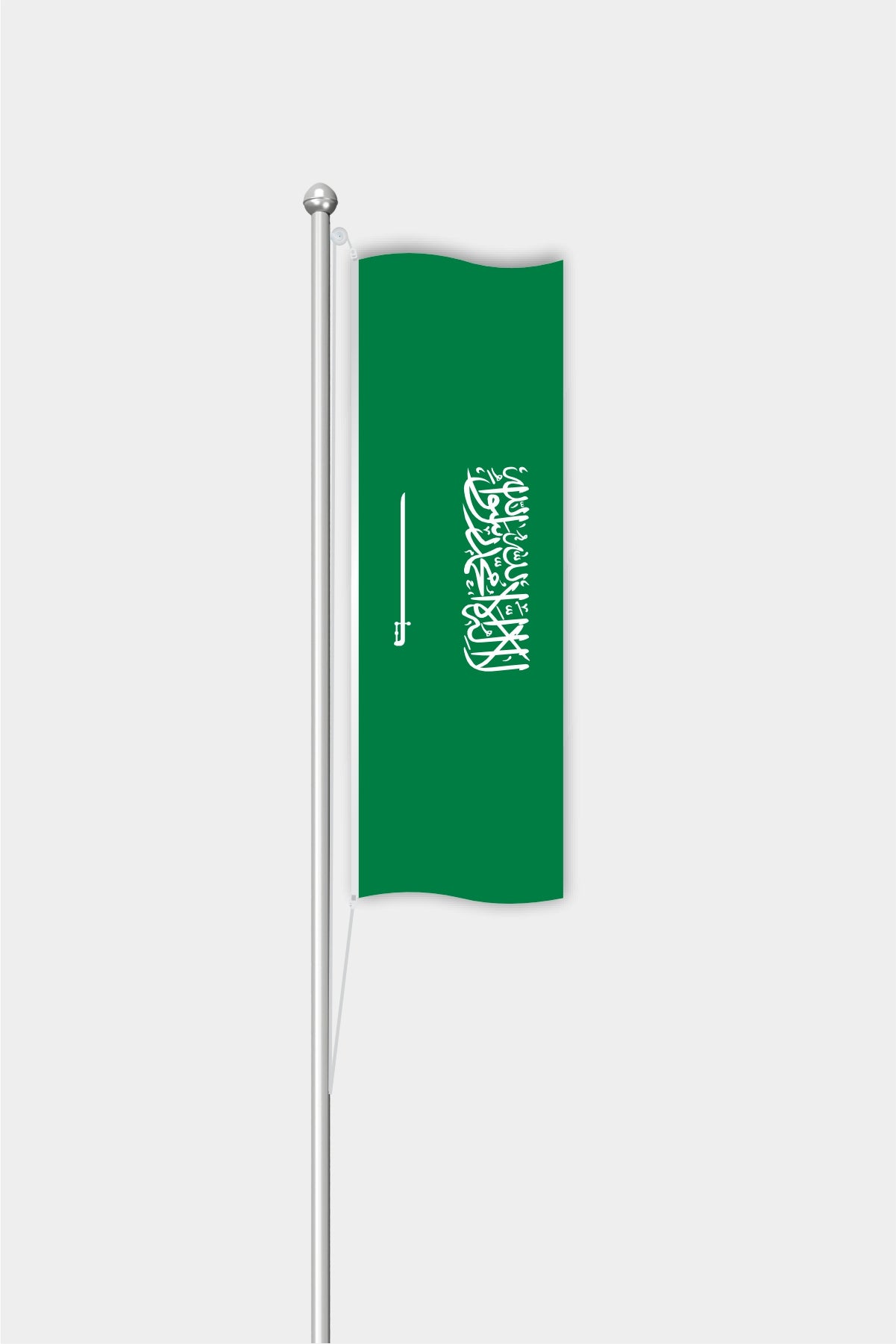 Outdoor Vertical Saudi Arabia Flag — Polyester