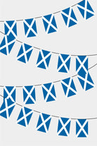 Scotland Rectangular Flag Bunting - 50 Meters Premium String Flags for Party Decoration | Professional Quality Raschel Fabric
