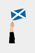 Scotland handheld flag on stick - durable polyester country flag for events and parades