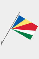 Seychelles Wall-Mounted Telescopic Flagpole Set — Polyester