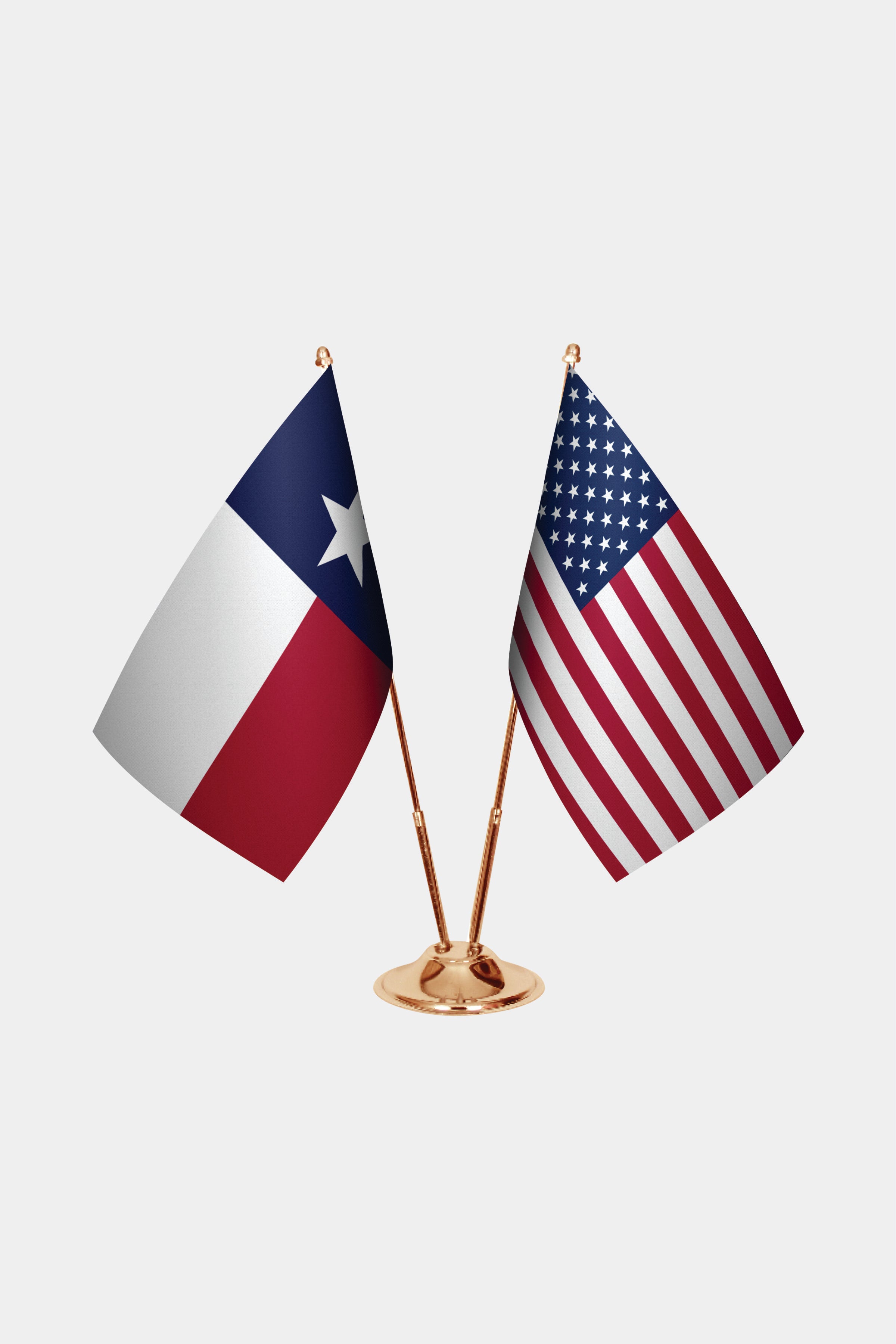 Texas Gold Desk Flag