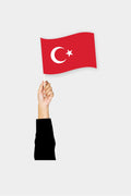 Turkish Handheld Stick Flag