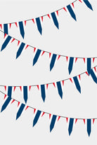 Thailand Triangular Flag Bunting - 50 Meters Premium Pennant Flags for Party Decoration | Professional Quality Raschel Fabric