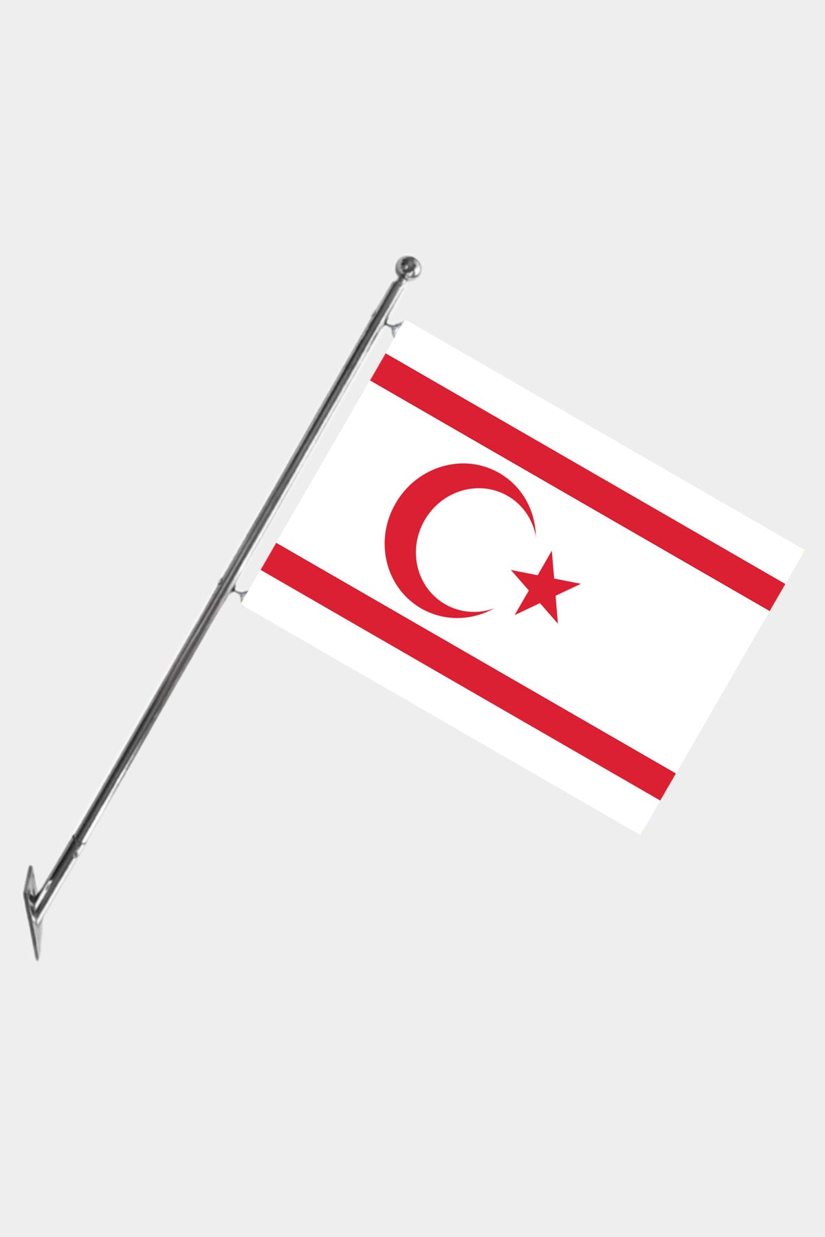 Cyprus Wall-Mounted Telescopic Flagpole Set — Polyester