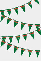 Turkmenistan Triangular Flag Bunting - 50 Meters Premium Pennant Flags for Party Decoration | Professional Quality Raschel Fabric