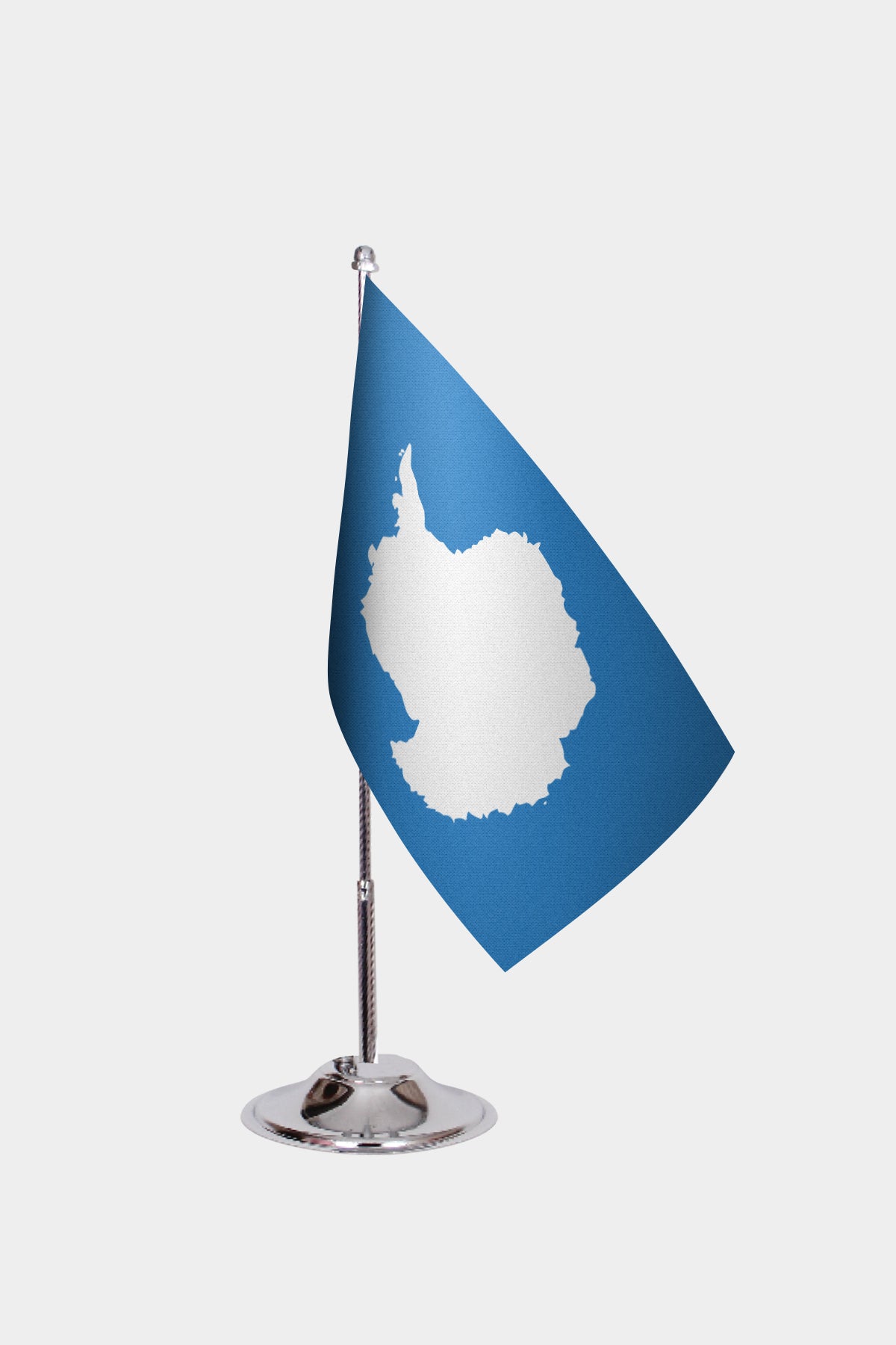 Antarctica Desk Flags — gold pole option
