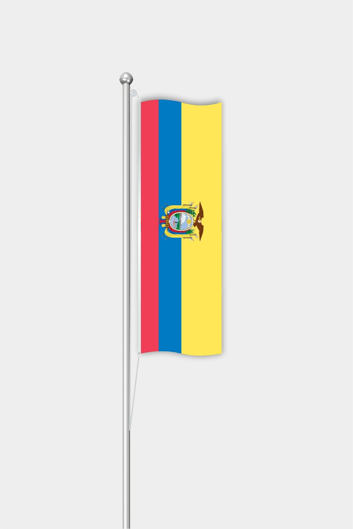 Outdoor Vertical Ekvator Flag — Polyester