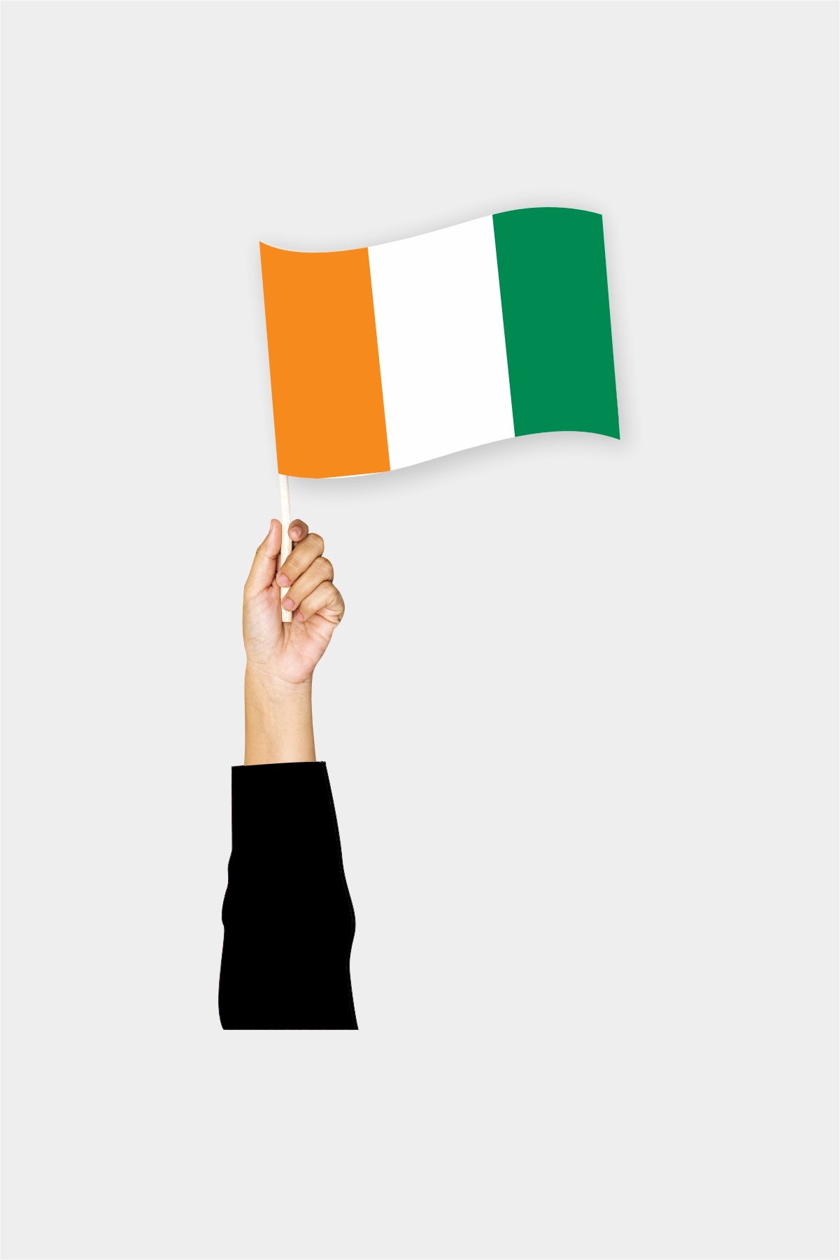 Ivory Coast Handheld Flag — Polyester