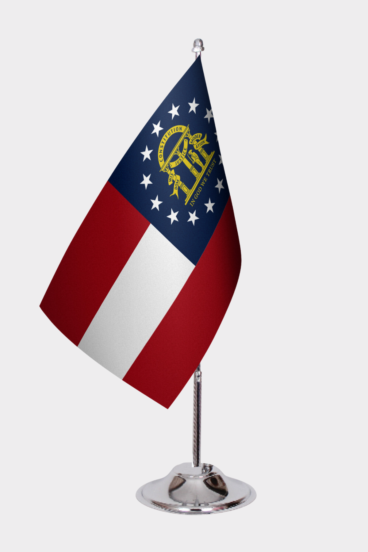 Georgia State Desk Flags — Full View