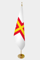 Guernsey Official Indoor Flag — Gold Pole all-groups