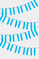 Honduras Rectangular Flag Bunting - 50 Meters Premium String Flags for Party Decoration | Professional Quality Raschel Fabric