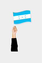 Honduras handheld flag on stick - durable polyester country flag for events and parades