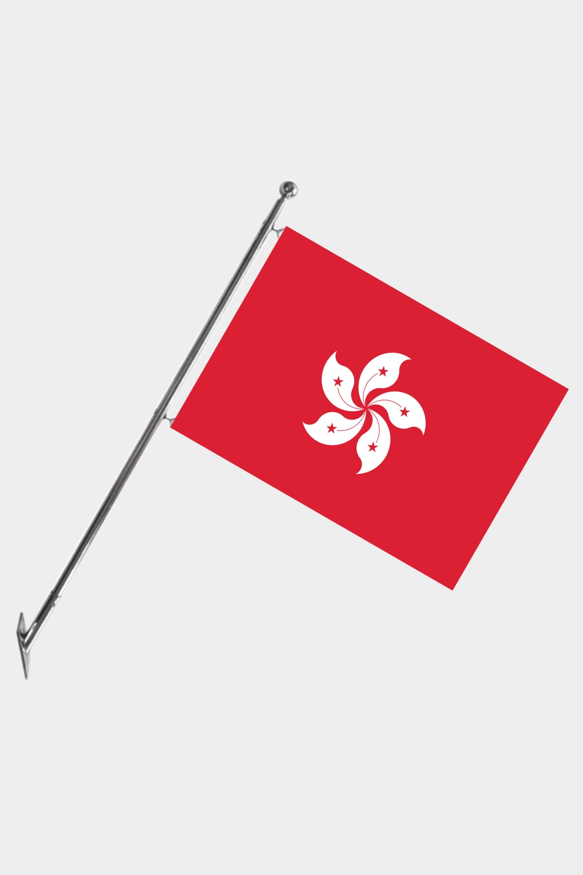 Hong Kong Wall-Mounted Telescopic Flagpole Set — Polyester