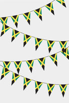 Jamaica Triangular Flag Bunting - 50 Meters Premium Pennant Flags for Party Decoration | Professional Quality Raschel Fabric