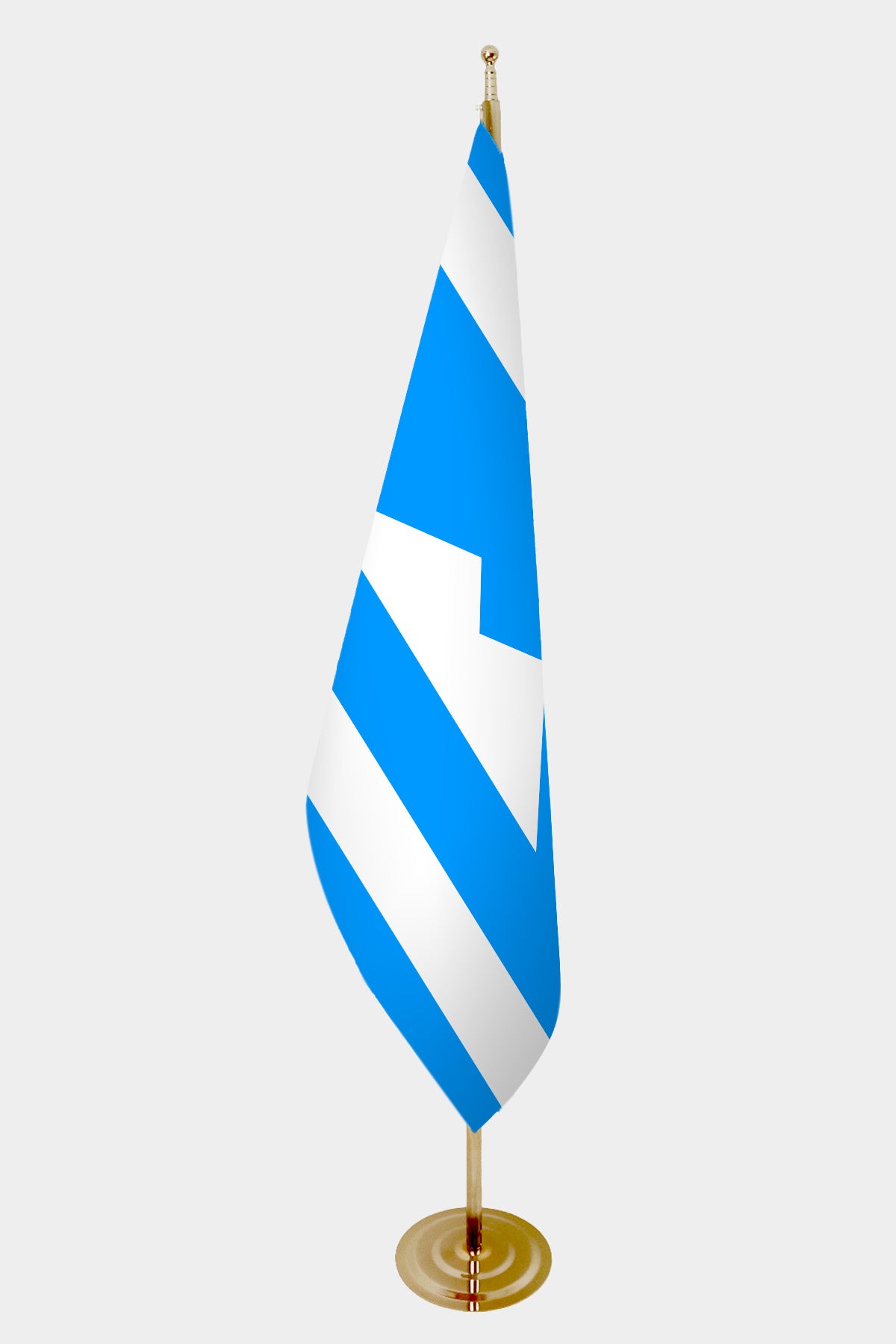 Karachay-Balkar Official Indoor Flag — Gold Pole all-groups