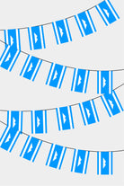 Karachay-Balkar Rectangular Flag Bunting - 50 Meters Premium String Flags for Party Decoration | Professional Quality Raschel Fabric