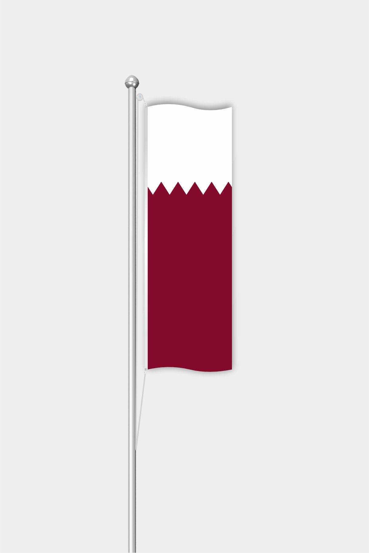 Outdoor Vertical Katar Flag — Polyester