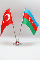 Dominika Turkiye masa bayragi krom detay