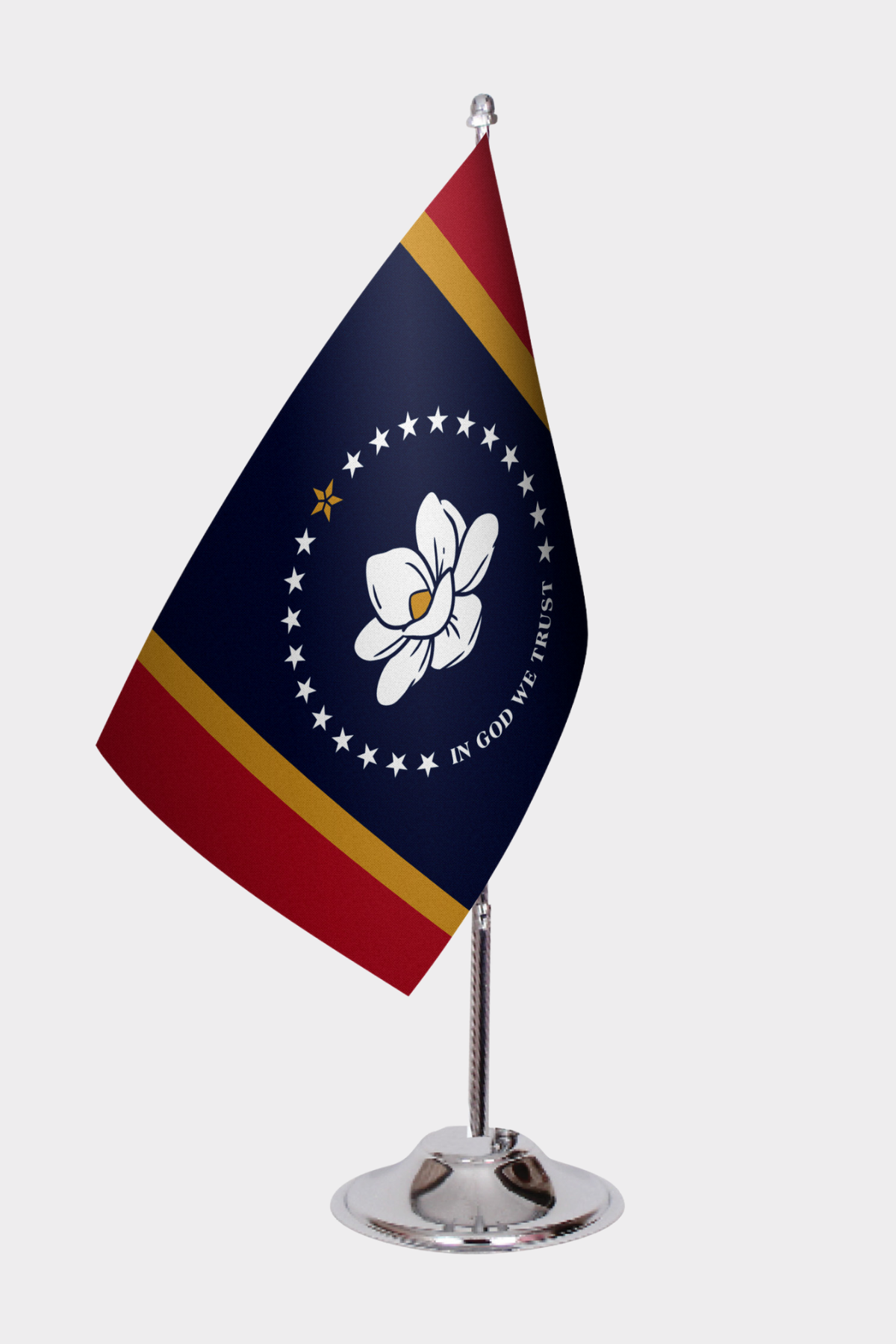 Mississippi State Desk Flags — Full View