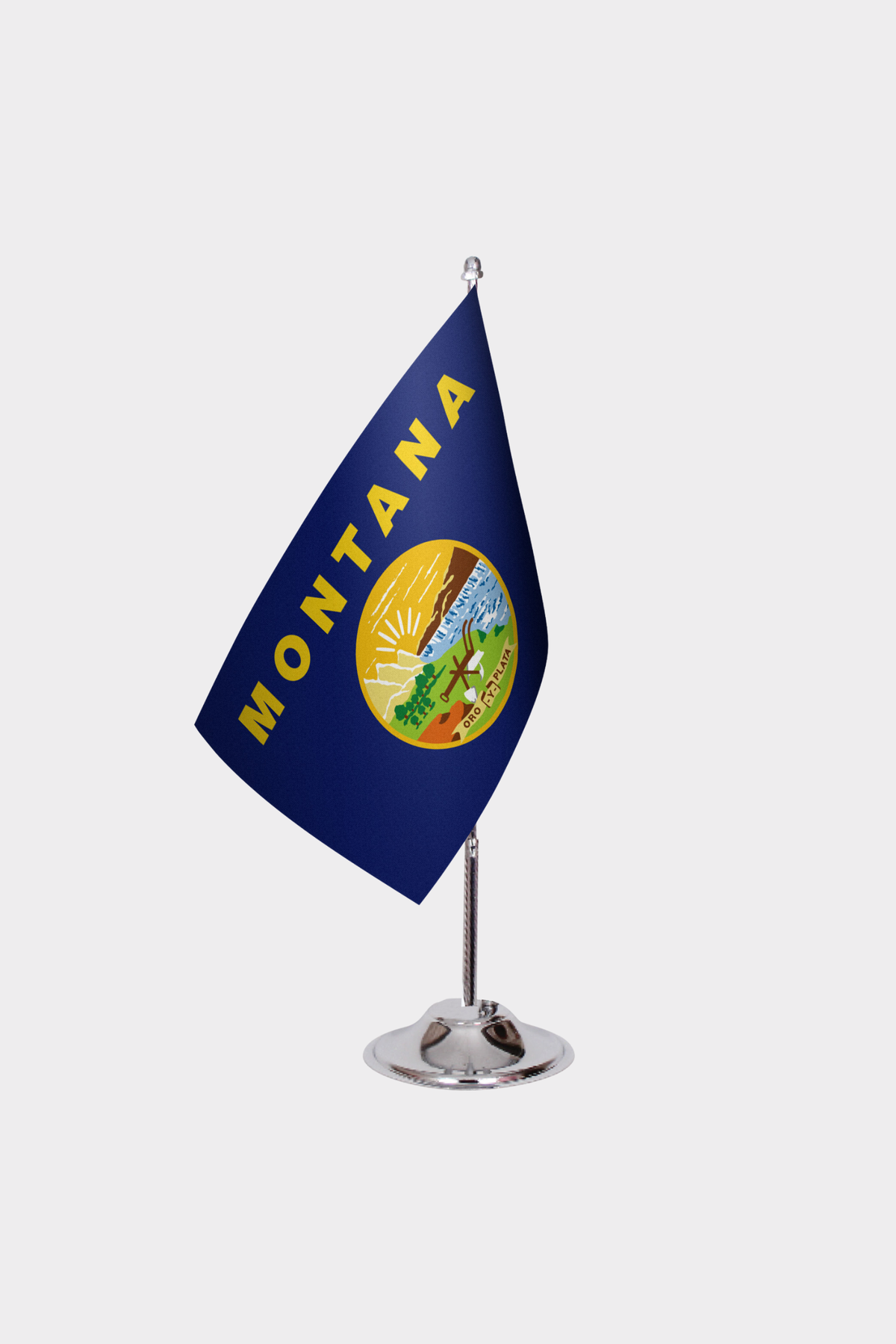 Montana State Desk Flags — Double Satin