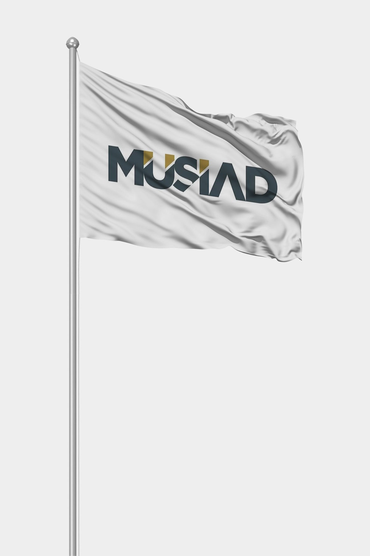 MÜSİAD Gönder Bayrağı — 90 gr raşel kumaş, dış mekan dayanıklı