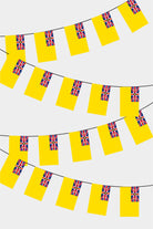 Niue Rectangular Flag Bunting - 50 Meters Premium String Flags for Party Decoration | Professional Quality Raschel Fabric