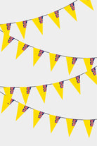 Niue Triangular Flag Bunting - 50 Meters Premium Pennant Flags for Party Decoration | Professional Quality Raschel Fabric