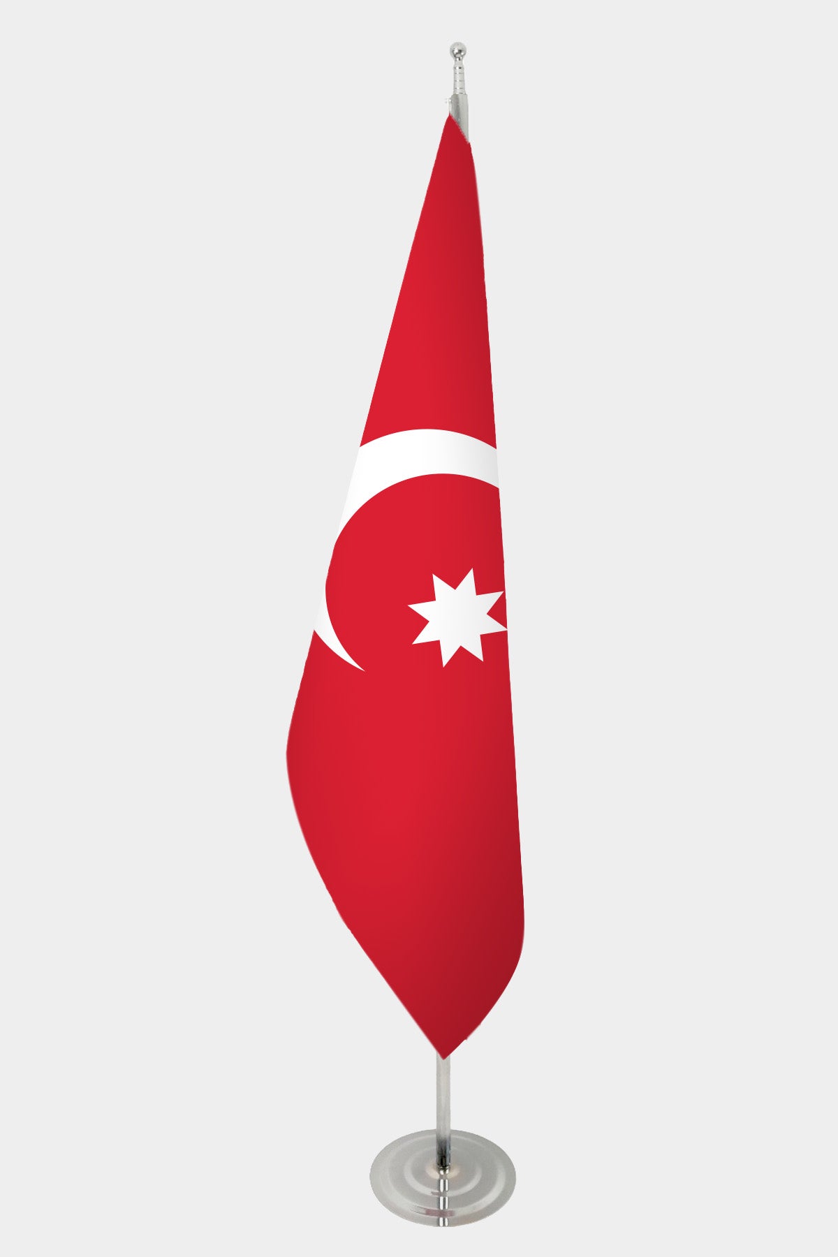 Ottoman Empire Official Indoor Flag — Double Satin, Chrome Pole