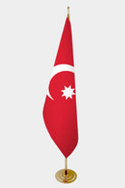 Osmanlı Makam Bayrağı Seti — Altın Direkli