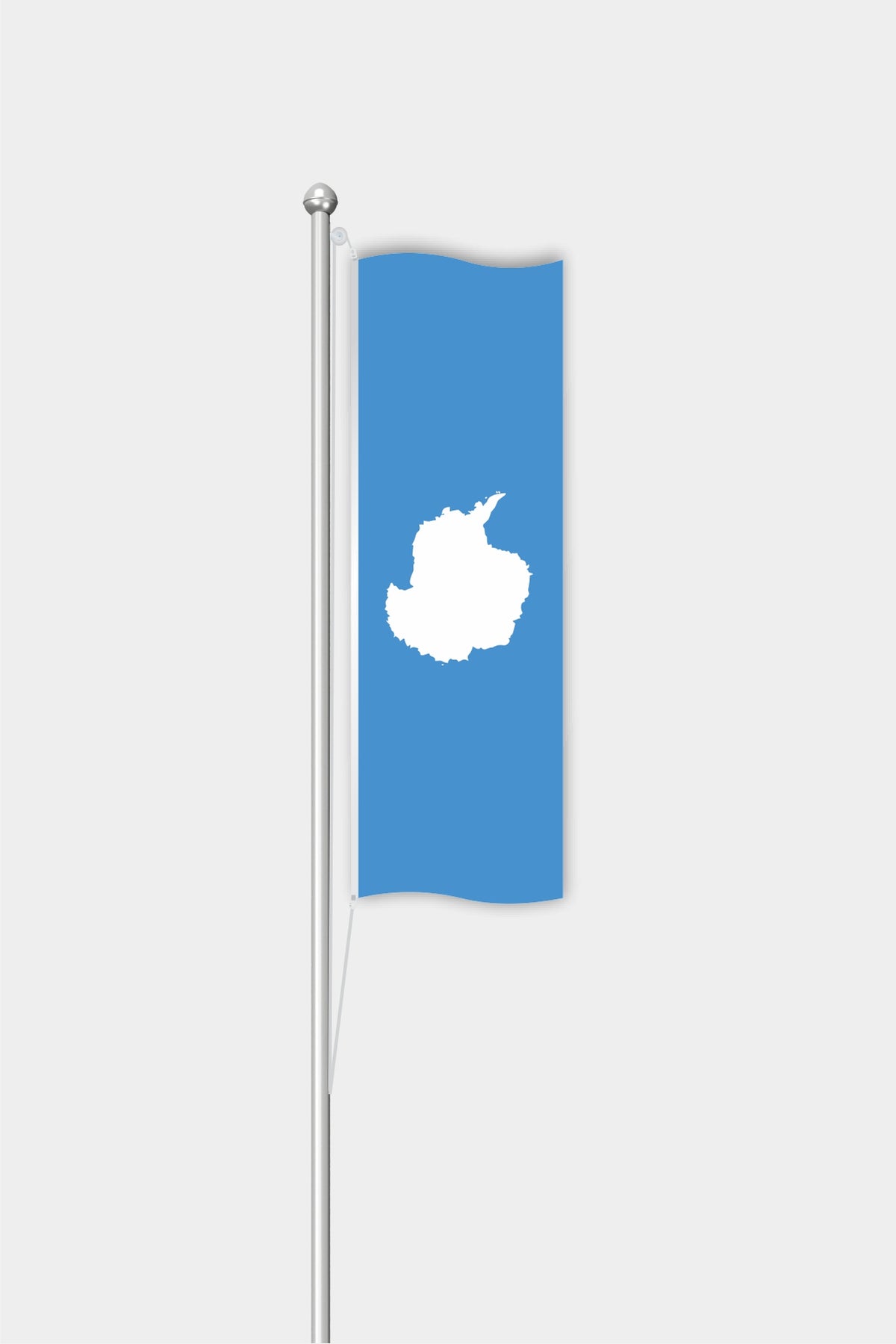 Outdoor Vertical Antarctica Flag — Polyester