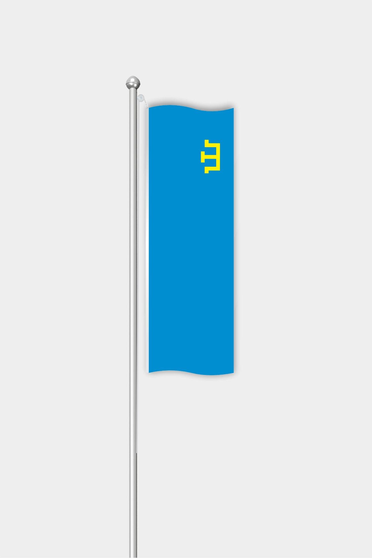 Outdoor Vertical Crimean Tatar Flag — Polyester