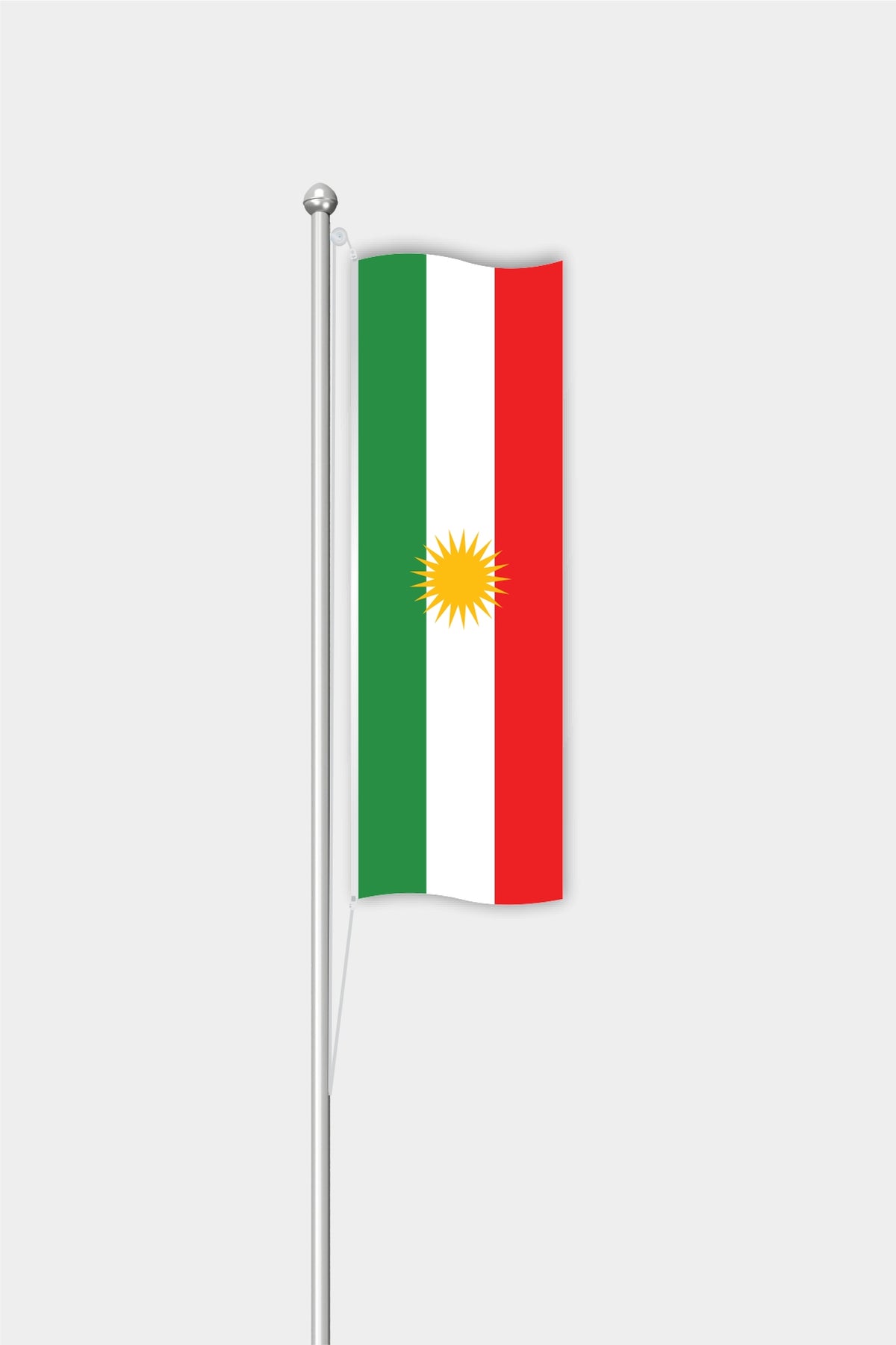Dikey Irak Kürdistanı Bayrağı