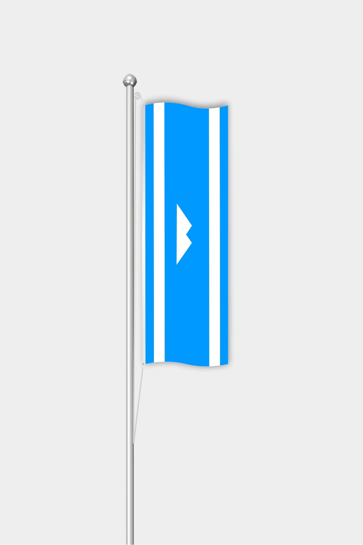 Outdoor Vertical Karachay-Balkar Flag — Polyester
