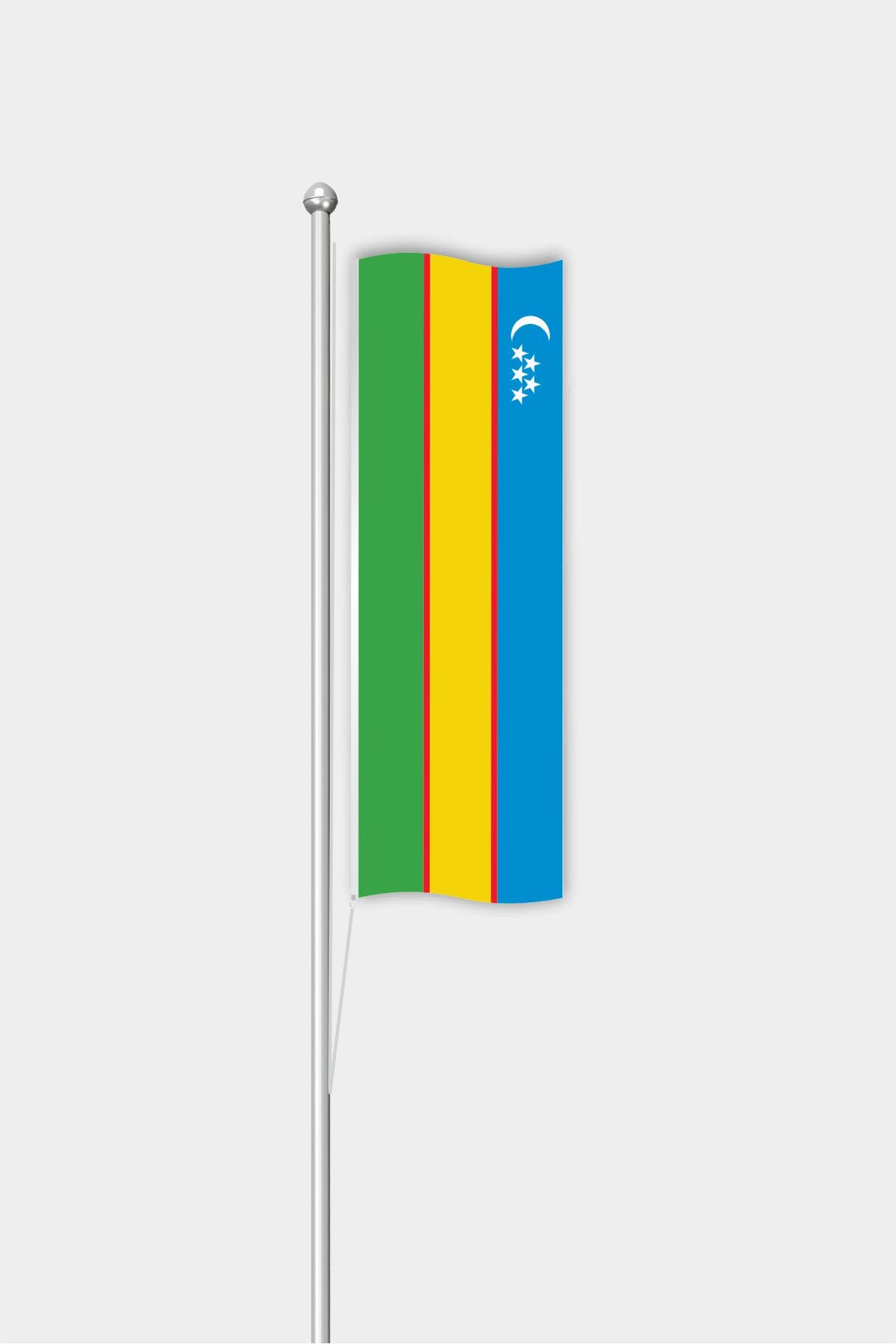 Outdoor Vertical Karakalpakstan Flag — Polyester