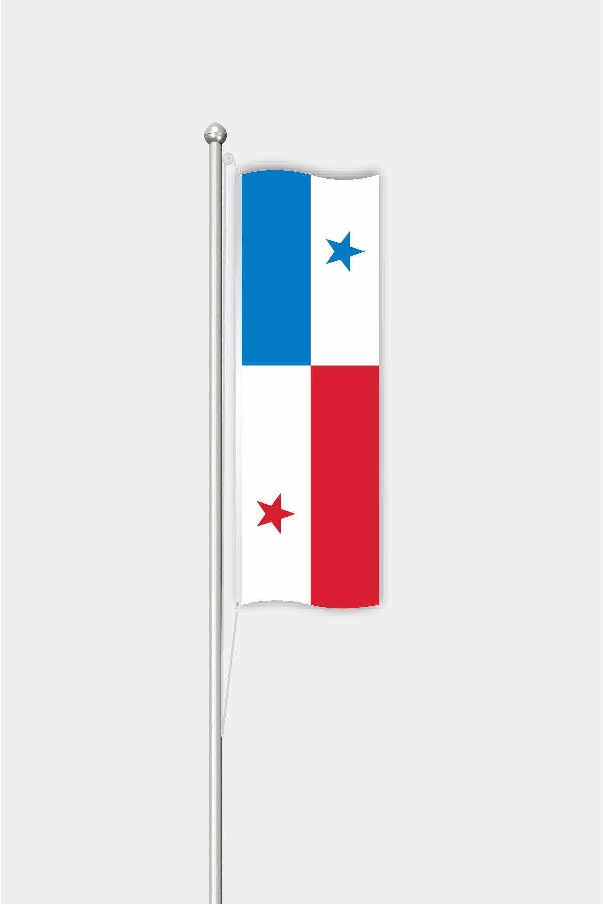 Outdoor Vertical Panama Flag — Polyester