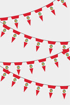 Peru Triangular Flag Bunting - 50 Meters Premium Pennant Flags for Party Decoration | Professional Quality Raschel Fabric