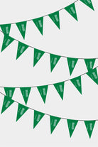 Sudi Arabistan Triangular Flag Bunting - 50 Meters Premium Pennant Flags for Party Decoration | Professional Quality Raschel Fabric