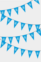 United Nations Triangular Flag Bunting - 50 Meters Premium Pennant Flags for Party Decoration | Professional Quality Raschel Fabric