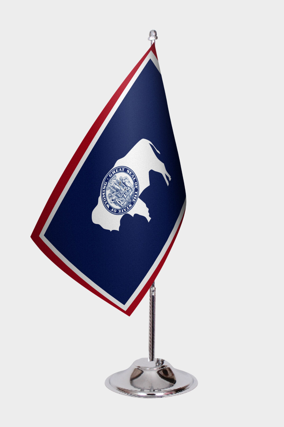 Wyoming State Desk Flags — Full View