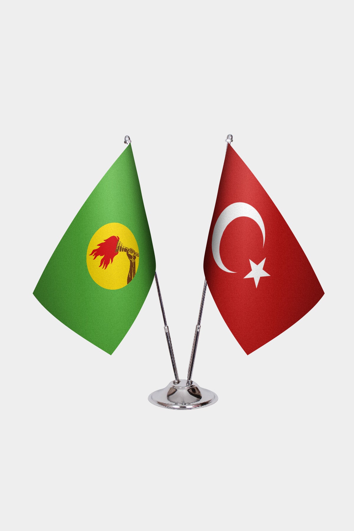 Zaire & Türkiye İkili Masa Bayrağı Seti