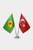 Zaire & Türkiye İkili Masa Bayrağı Seti