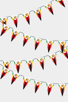 Zimbabve Triangular Flag Bunting - 50 Meters Premium Pennant Flags for Party Decoration | Professional Quality Raschel Fabric